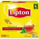 Lipton Black Tea, 100 Individually Wrapped Tea Bags Per Box