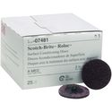 3M Scotch-Brite Roloc Surface Conditioning Disc, 2 inch, Medium, Maroon, 25 per box, 07481