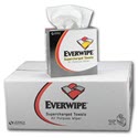 Everwipe Premium Interfold White DRC Wipes - 9" x 16"