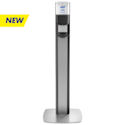 PURELL MESSENGER ES8 Graphite Panel Floor Stand with Dispenser, Priced Each, 7318-DS-SLV 