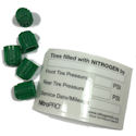 NTF-CAP-GRN, Nitrogen Tire Filling Cap Program Kit - Green Caps