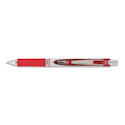 EnerGel RTX Retractable Liquid Gel Pen, .7mm, Black/Gray Barrel, Red Ink
