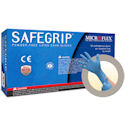 SAFEGRIP Powder-Free Latex Glove, Blue, 50 Per Box