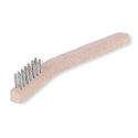 7-7/8"L Stainless Steel Short Handle Scratch Brush, 5 PK