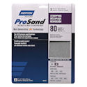 Norton Medium Aluminum Oxide Sandpaper Sheet, 80 Grit, 11" L X 9" W, Backing Weight : B , Pack of 20, 02621