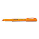 Pocket Clip Highlighter, Chisel Tip, Fluorescent Orange Ink, Dozen