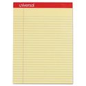 Perforated Edge Writing Pad, Legal/Margin Rule, Letter, Canary, 50 Sheet, Dozen