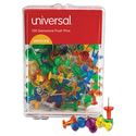 Colored Push Pins, Plastic, Gemstone, 3/8", 100/Pack