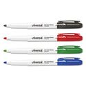 Pen Style Dry Erase Markers, Fine/Bullet Tip, Assorted, 4/Set