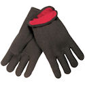 Jersey Gloves, Brown, Pair